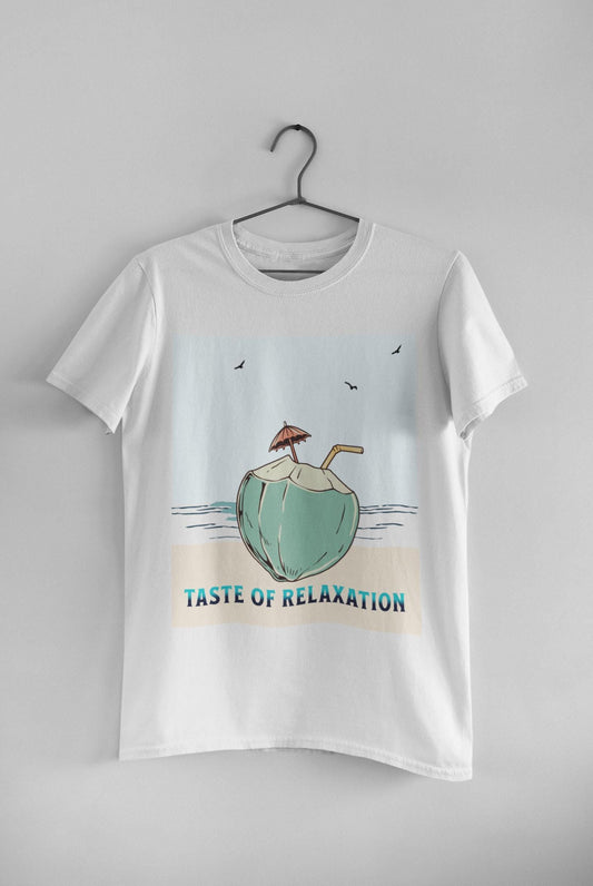 Taste of Relaxation Beach Tee, Summer Shirt, Vacation Apparel, Gift for Him/Her, Relaxing Casual Wear