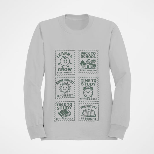 Youth Motivational Crewneck Sweatshirt, Back to School Gift, Study Motivation Apparel, Positive Quotes Sweatshirt, Comfortable Kids