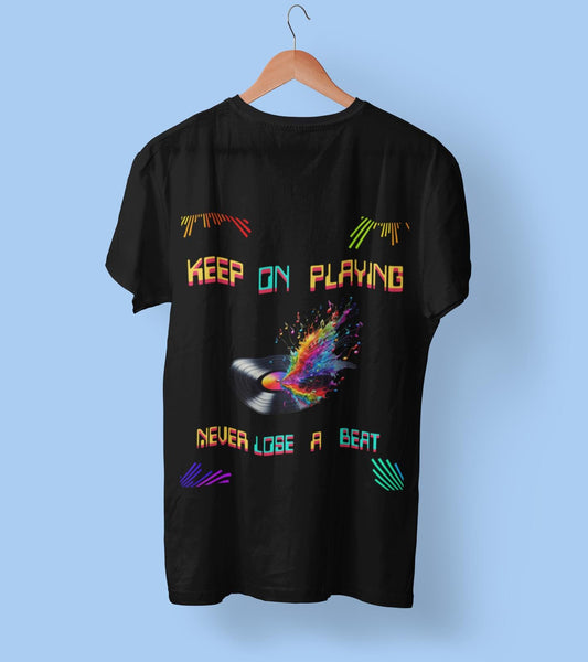 Vibrant Music Tee - Unisex Garment-Dyed T-shirt, Playful Vintage Shirt, Perfect for Musicians, Gifts for Music Lovers, Festival Apparel