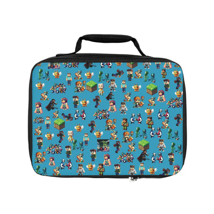 Minecraft Inspired Vibrant Kids Lunch Bag, Perfect for Back to School, Picnics, and Playdates, Gamer Enthusiast Lunch Bag, School Lunch Bag