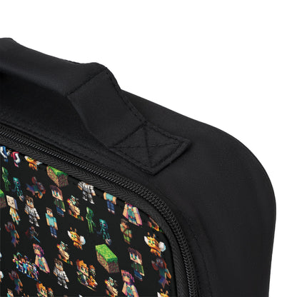 Minecraft Inspired Vibrant Kids Lunch Bag, Perfect for Back to School, Picnics, and Playdates, Gamer Enthusiast Lunch Bag, School Lunch Bag