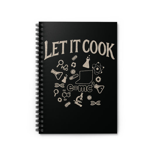 Science Lab Spiral Notebook, Chemistry Journal for Students Teachers STEM Gift Cute, Study Notes Planner Back to School Laboratory Scientist