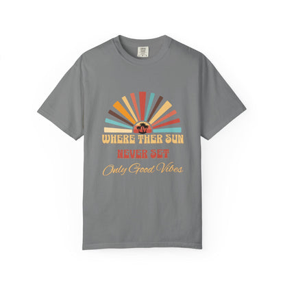 Sunshine Shirt, Summer Vibe Shirt, Everyday Comfort Colors, Only Good Vibes, Retro Sunset Rays Shirt, Weekend Style To, Unisex Casual Wear