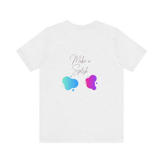 A stylish T-Shirt with a unique 'Make a slash' design, giving off a trendy and edgy vibe. Ideal for fashion-forward individuals.