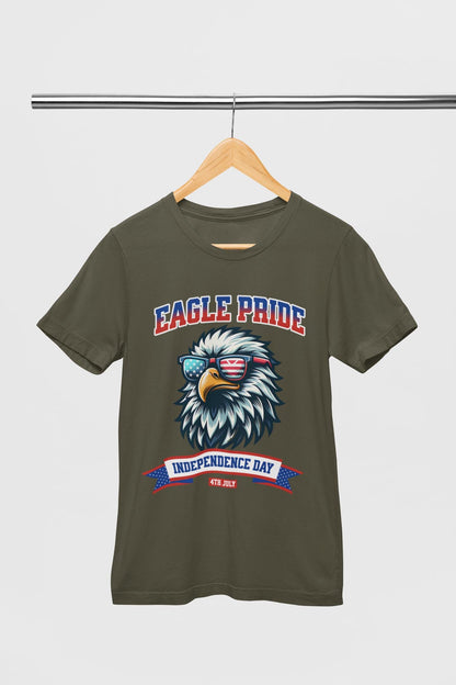 American Eagle 4th of July T-Shirt, Men and Women Garment-Dyed July 4th Tee, Summer BBQ, Independence Day, Red White Blue, Comfort Colors.
