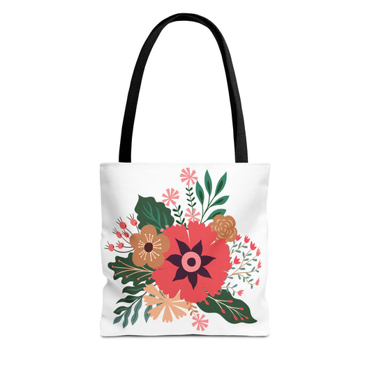 Colorful Floral Tote Bag - Eco-Friendly Shopper, Gift for Her, Market Bag, Beach Tote, Floral Gift