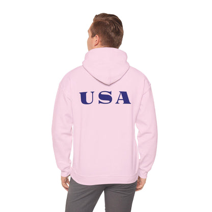 Patriotic USA Hoodie, Unisex Heavy Blend™ Sweatshirt, American Flag Apparel, 4th of July Gift, Cozy Casual Wear Sunflower Hoodie