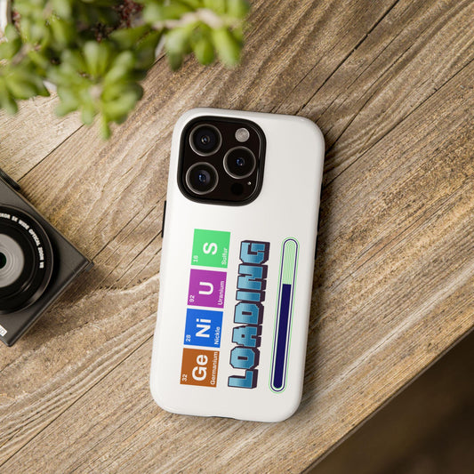 Loading Genius Phone Case, Educational Gift for Teachers, Science Lover Accessory, Geek Chic Mobile Cover, Fun Student Back to School Gift