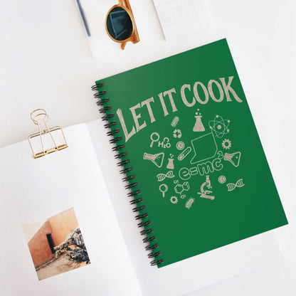 Science Lab Spiral Notebook, Chemistry Journal for Students Teachers STEM Gift Cute, Study Notes Planner Back to School Laboratory Scientist