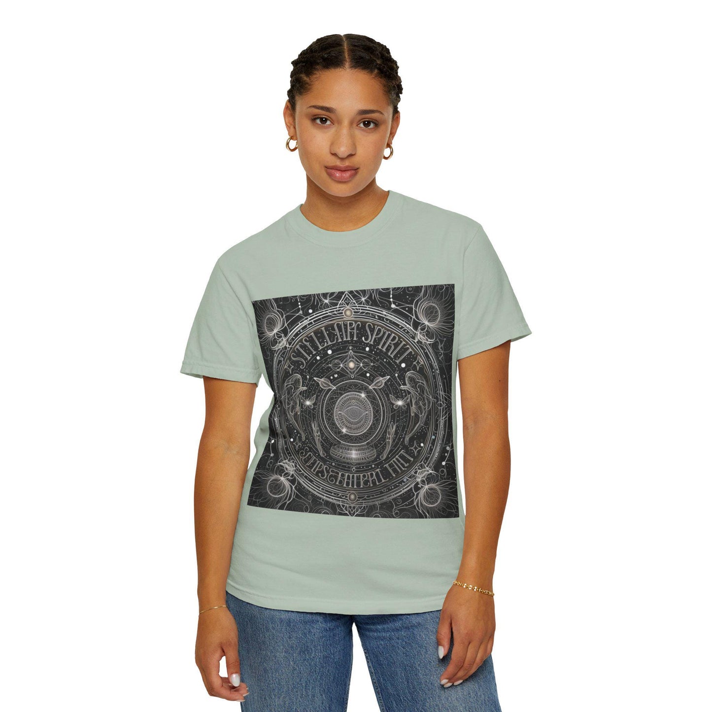Cosmic Spirit Boho T-Shirt - Stylish Unisex Tee for Music Lovers, Astrology Fans, Spiritual Seekers, Yoga, Meditation, Stellar Spirit