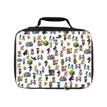 Minecraft Inspired Vibrant Kids Lunch Bag, Perfect for Back to School, Picnics, and Playdates, Gamer Enthusiast Lunch Bag, School Lunch Bag