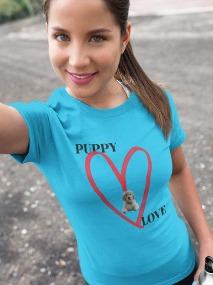 Puppy Love Unisex Tee | Cute Pet Lovers Gift | Dog Owner Apparel | Birthday | Casual Everyday Wear