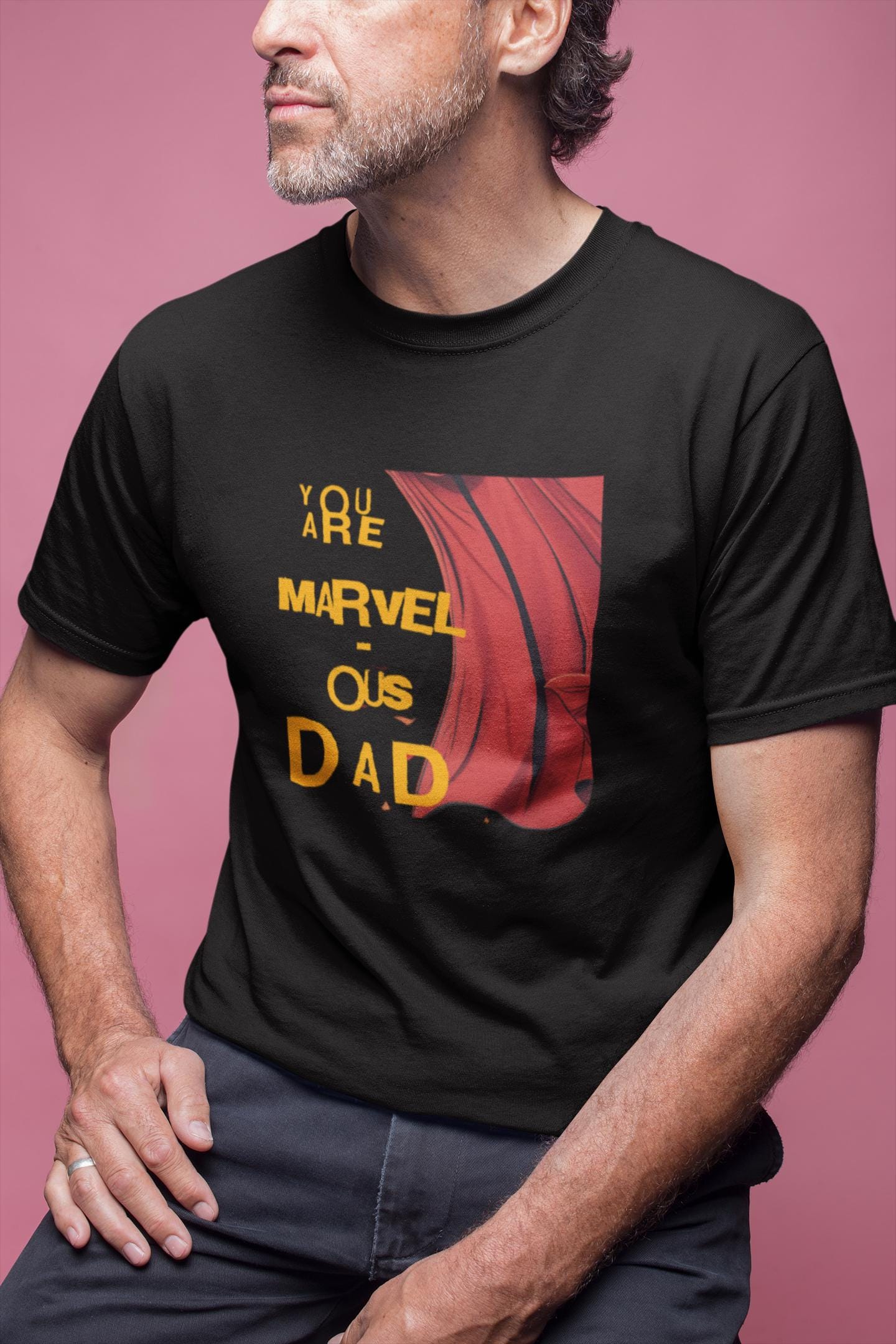 Marvelous Dad T-Shirt, Unisex Casual Wear, Father's Day Gift, Birthday Present, Dad Humor Tee, Gift for Fathers