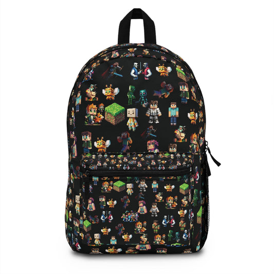 Game Characters Backpack for Kids, Gamer Bag, School Backpack, Gamer Wilderness Adventure Pack, Birthday Gift, Back to School Apparel