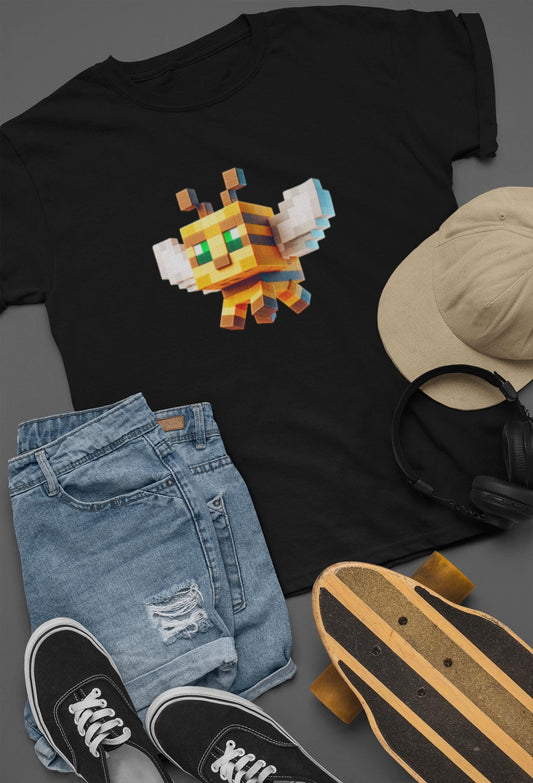 Minecraft Bee Inspired Kids Tee, Minecraft Bee Shirt, Fun Kids Tee, Gaming Apparel, Birthday Gift for Boys and Girls, Back to School Apparel