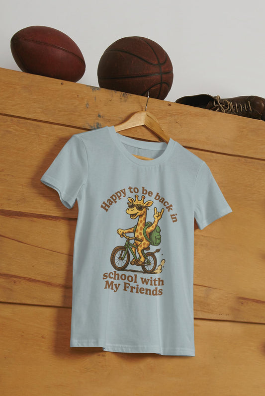 Back to School Giraffe Tee, Kids T-Shirt, Back to School Gift for Students, Welcome Back T-Shirt, Back-to-School T-Shirt, Student Shirt