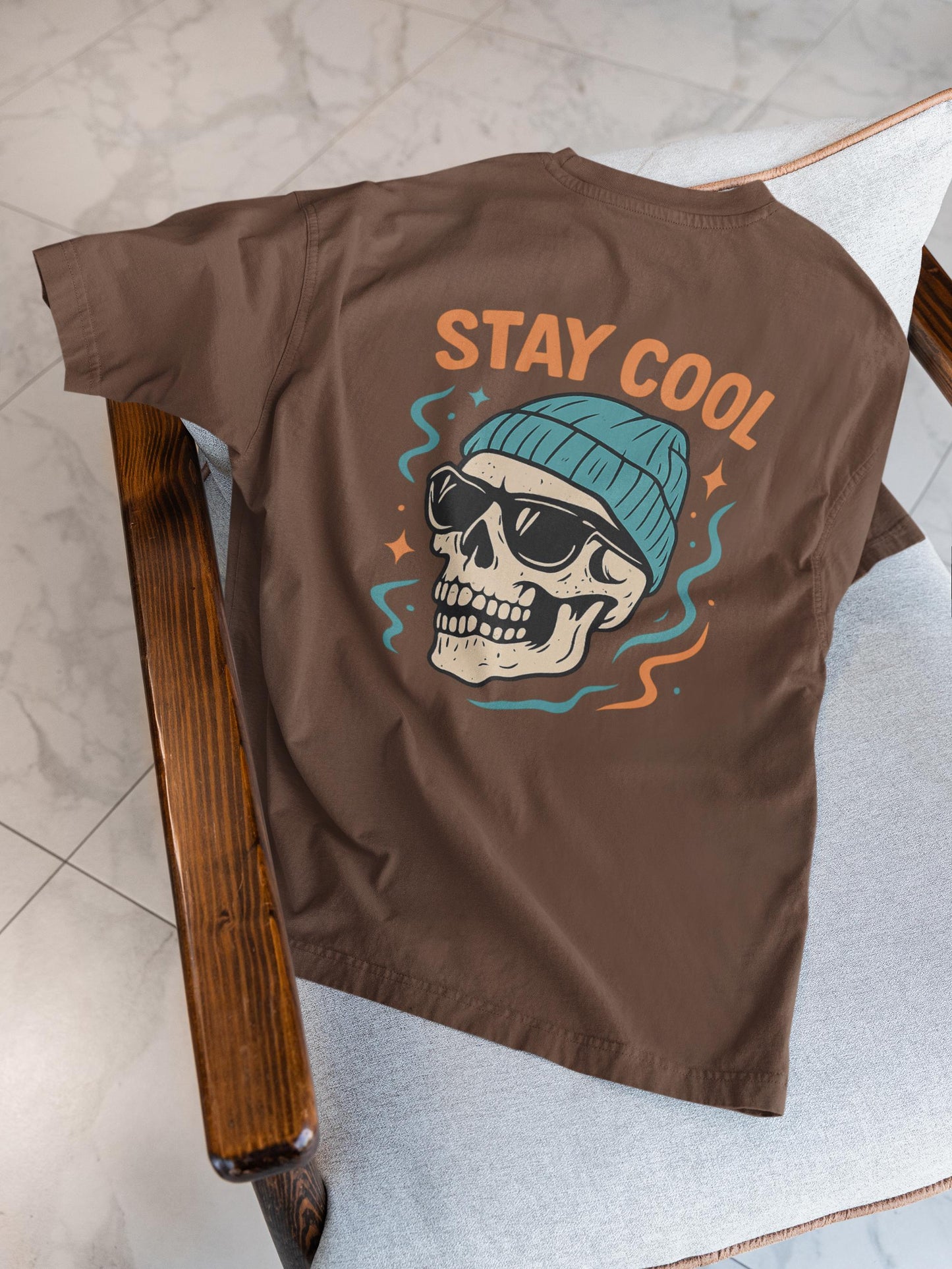 Cool Skull Graphic Tee - Unisex Short Sleeve T-Shirt, Edgy Streetwear, Fun Casualwear, Perfect Gift for Skater Friends, Stay Cool Design