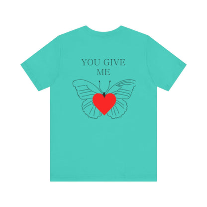 Butterfly Love Tee, Casual Shirt for Nature Lovers, Gift for Girlfriend, Romantic Gift, Summer Wear