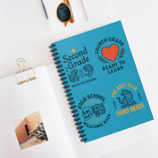 Back to School Spiral Notebook - Education Journal, Teacher Supplies, Ideal for Any School Grade, Study Organizer, School Supplies