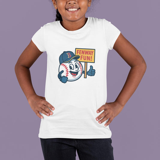 Boston Fenway Fun Youth Tee, Baseball Shirt, Kids Sports Apparel, Gift for Sports Fans, Birthday Present for Boys, Back to School Apparel