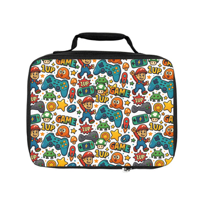 Video Game Lunch Bag - Perfect for Back to School, Picnics, and Playdates, Gamer Enthusiast Lunch Bag, School Lunch Bag for Girls & Boys