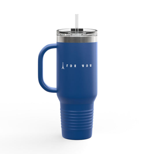 Insulated Travel Tumbler with Straw - Perfect for Coffee Lovers, Hot Beverages, Road Trips, Office Use, & Travel, Summer Day Tumbler