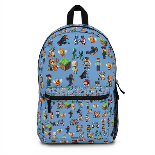 Game Characters Backpack for Kids, Gamer Bag, School Backpack, Gamer Wilderness Adventure Pack, Birthday Gift, Back to School Apparel