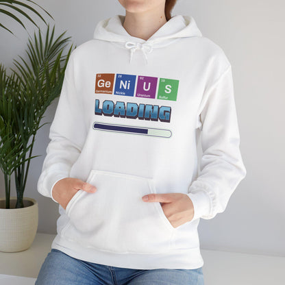 Genius Loading Graphic Sweatshirt, Funny Science Teacher Gift, Back to School Hoodie, Comfort Colors Casual Wear, Nerdy Back to School Top