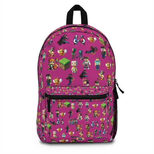 Game Characters Backpack for Kids, Gamer Bag, School Backpack, Gamer Wilderness Adventure Pack, Birthday Gift, Back to School Apparel