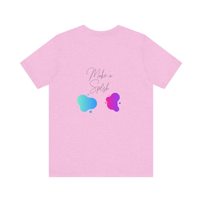 A stylish T-Shirt with a unique 'Make a slash' design, giving off a trendy and edgy vibe. Ideal for fashion-forward individuals.