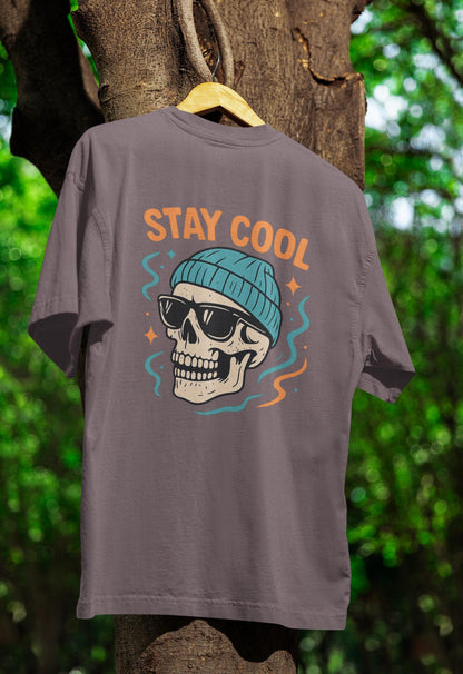 Cool Skull Graphic Tee - Unisex Short Sleeve T-Shirt, Edgy Streetwear, Fun Casualwear, Perfect Gift for Skater Friends, Stay Cool Design