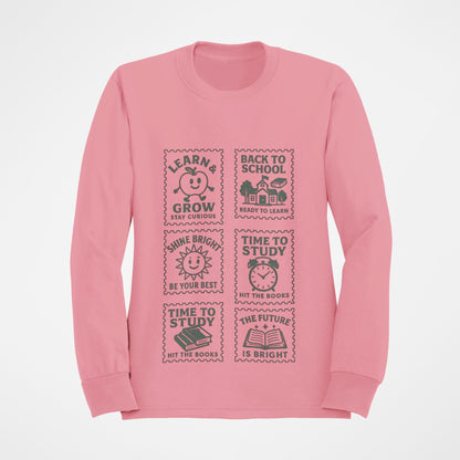 Youth Motivational Crewneck Sweatshirt, Back to School Gift, Study Motivation Apparel, Positive Quotes Sweatshirt, Comfortable Kids