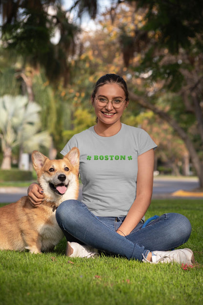 Boston Tee, Unisex Short Sleeve Shirt, Irish Festival T-Shirt, Casual Everyday Wear, Boston Pride Apparel