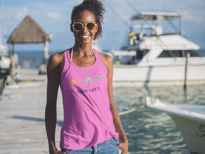 Sun Salt Sand Coconut Tank Top, Beach Vibes Graphic Tee, Summer Essentials for Casual Wear, Unisex Garment-Dyed Tank, Fun Holiday Weekend