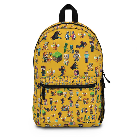 Game Characters Backpack for Kids, Gamer Bag, School Backpack, Gamer Wilderness Adventure Pack, Birthday Gift, Back to School Apparel