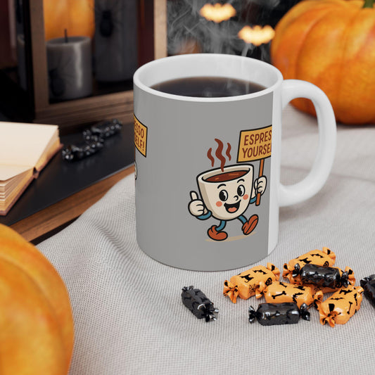 Espresso Yourself Coffee Mug, Cute Drinkware Gift for Coffee Lovers, Espresso Mug,  Ideal Back 2 School Gift for Teachers and Parents
