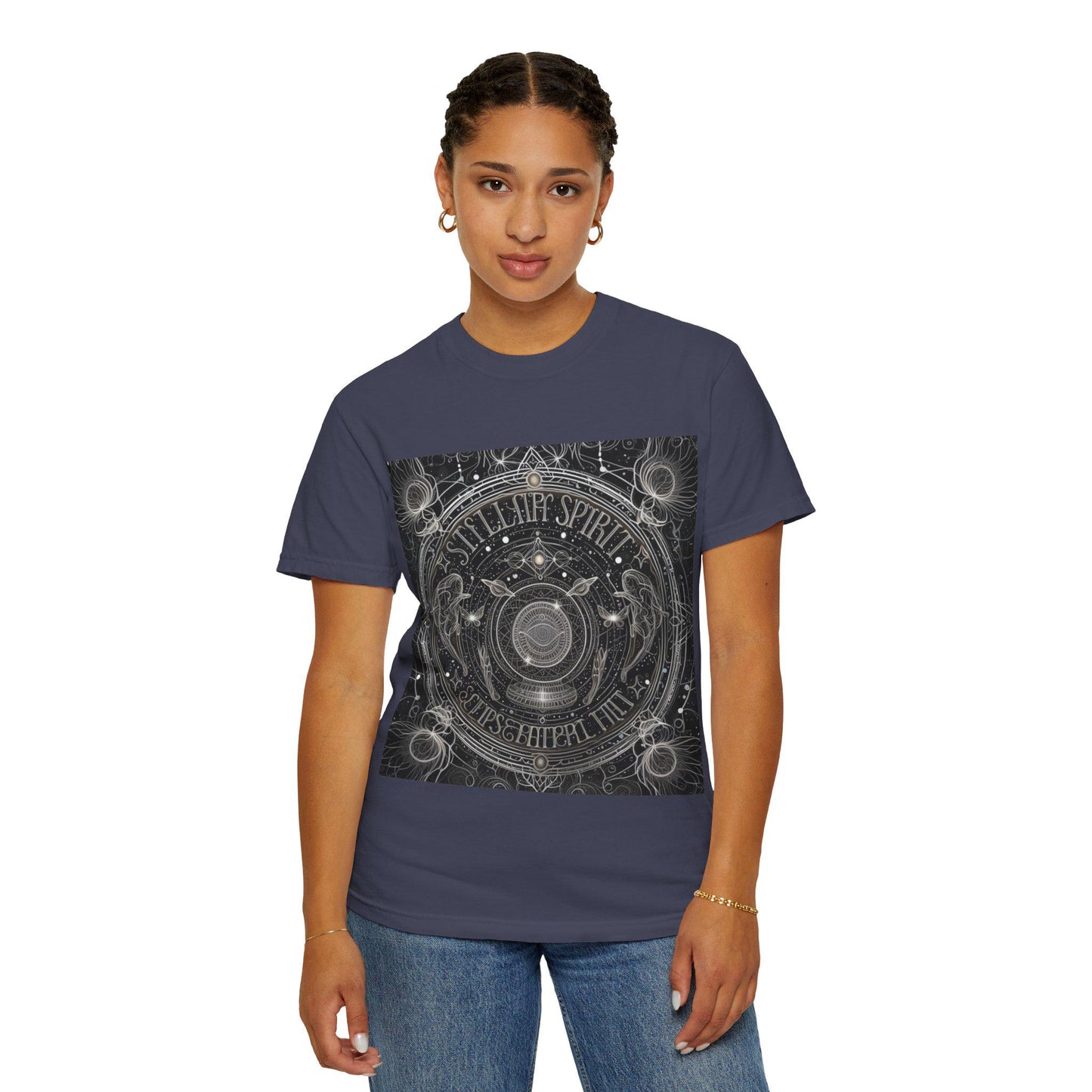 Cosmic Spirit Boho T-Shirt - Stylish Unisex Tee for Music Lovers, Astrology Fans, Spiritual Seekers, Yoga, Meditation, Stellar Spirit