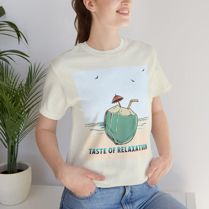 Taste of Relaxation Beach Tee, Summer Shirt, Vacation Apparel, Gift for Him/Her, Relaxing Casual Wear