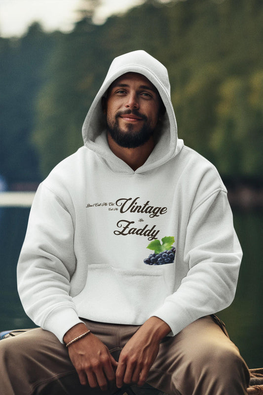 Vintage Zaddy Hooded Sweatshirt, Funny Sweatshirt, Unisex Hoodie, Gift for Him, Dad Gift, Casual Wear, Vintage Style