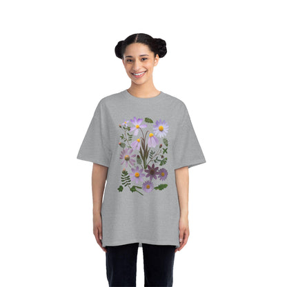 Boho Wildflowers Short-Sleeve T-Shirt, Spring Fashion, Casual Wear, Feminine Tee, Women's Floral Graphic Tee, Comfort Colors Tshirt