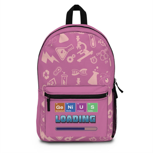 Genius Loading Backpack - Fun Science Bag for Students, Back to School Nerdy Bag, Science Lover Book Bag, STEM Student, Back to School Bag