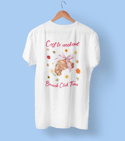 Brunch Club T-shirt, Weekend Style Tee, Breakfast Apparel, Bakery Lover Shirt, Foodie Shirt, Aesthetic Shirt, Trendy Tee, Comfort Colors Tee