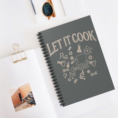 Science Lab Spiral Notebook, Chemistry Journal for Students Teachers STEM Gift Cute, Study Notes Planner Back to School Laboratory Scientist