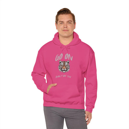 Love and Fun Tiger Hoodie Sweatshirt, Flirty Hoodie, Cozy Pullover, Gift for Him/Her, Birthday Present, Outdoors Summer Flirty Tee