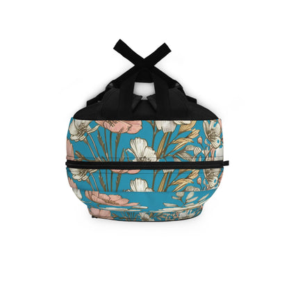 Boho Floral Backpack, Flower School Bag, Flower Print bag, Ideal for Elementary & Middle School Students, Back to School Supply for Students