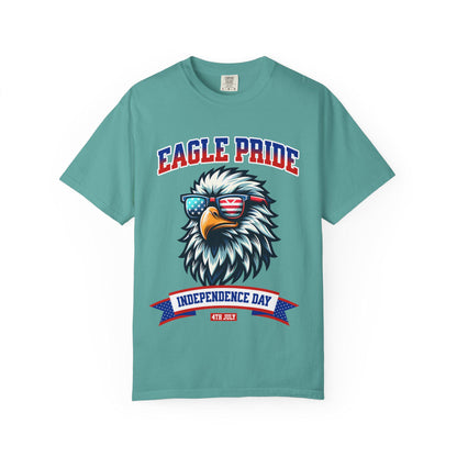 American Eagle 4th of July T-Shirt, Men and Women Garment-Dyed July 4th Tee, Summer BBQ, Independence Day, Red White Blue, Comfort Colors.