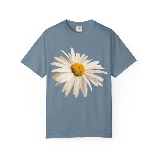 Comfort Colors Daisy Shirt, Retro Floral Graphic Tee Boho Aesthetic T Shirt, Summer Vibe, Minimalist, Simple Outdoor Tee, Soft Everyday Wear