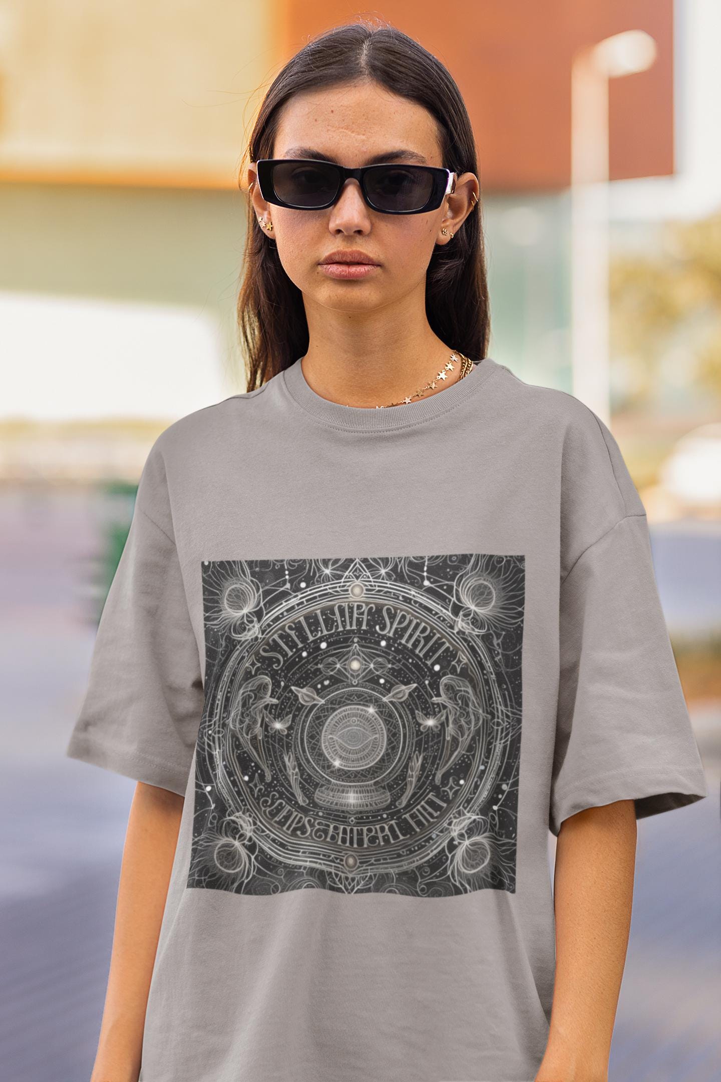 Cosmic Spirit Boho T-Shirt - Stylish Unisex Tee for Music Lovers, Astrology Fans, Spiritual Seekers, Yoga, Meditation, Stellar Spirit