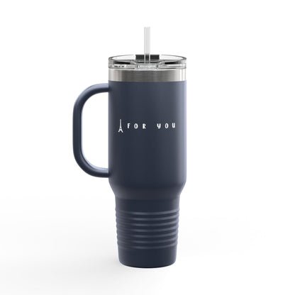 Insulated Travel Tumbler with Straw - Perfect for Coffee Lovers, Hot Beverages, Road Trips, Office Use, & Travel, Summer Day Tumbler