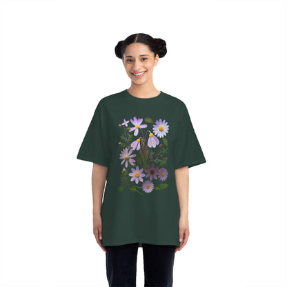Boho Wildflowers Short-Sleeve T-Shirt, Spring Fashion, Casual Wear, Feminine Tee, Women's Floral Graphic Tee, Comfort Colors Tshirt